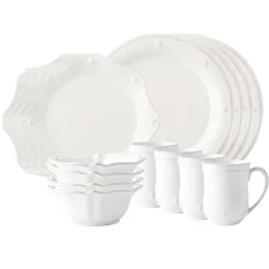 Juliska Dinnerware|Berry & Thread Classic Whitewash 16 pc Set