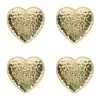 Juliska Place Settings & Linens|Berry & Thread Heart Napkin Ring, Set of 4 in Gold