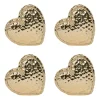 Juliska Place Settings & Linens|Berry & Thread Heart Place Card Holder, Set of 4 in Gold
