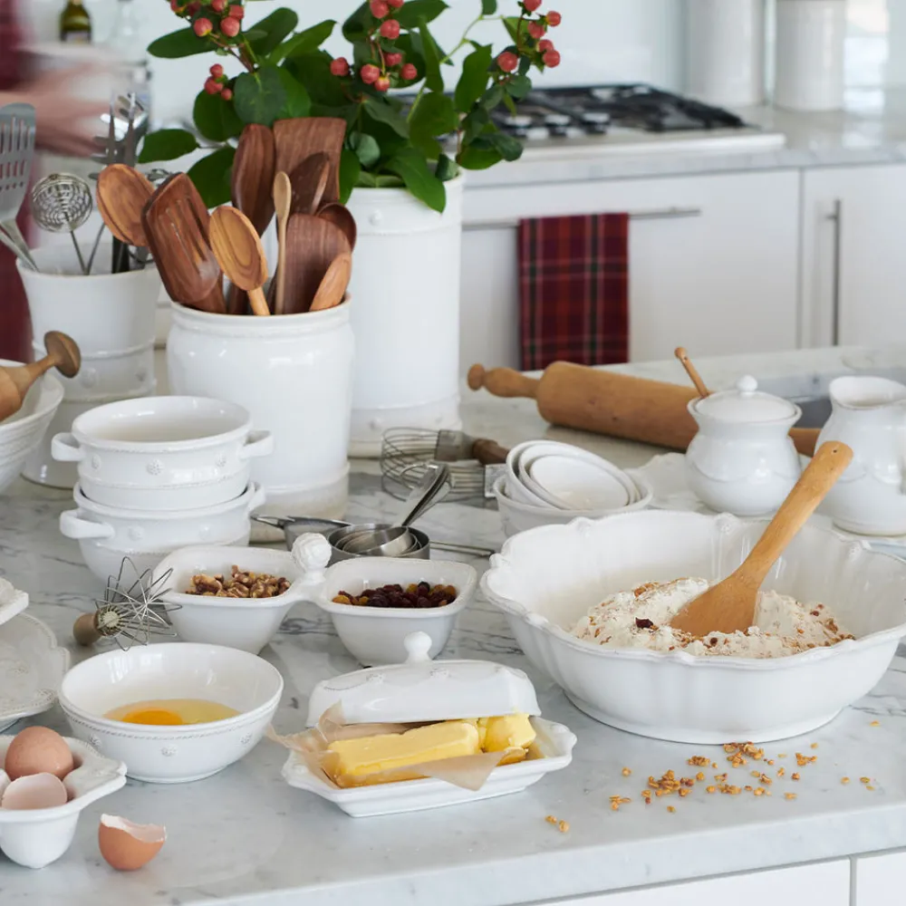 Juliska Dinnerware|Berry & Thread Nesting Prep Bowl in Whitewash, Set of 4