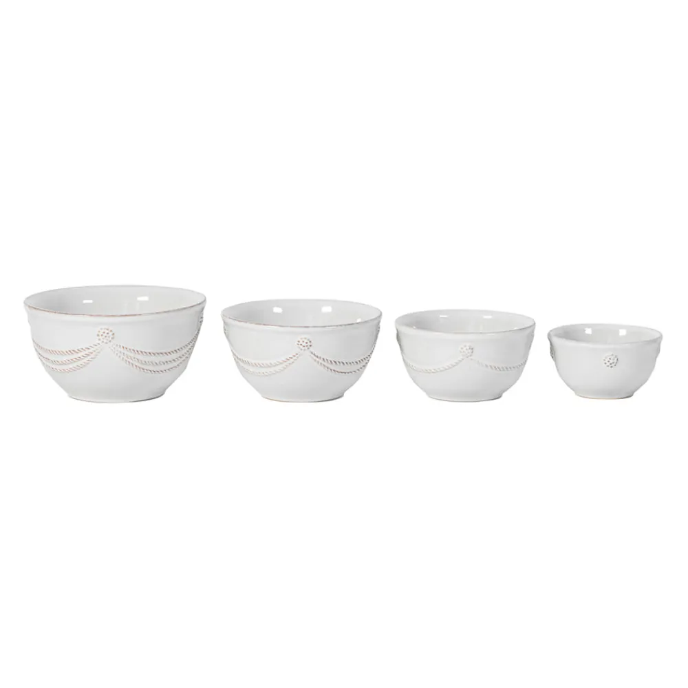 Juliska Dinnerware|Berry & Thread Nesting Prep Bowl in Whitewash, Set of 4