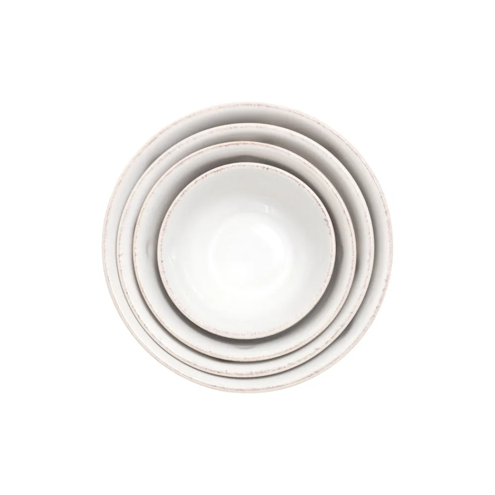 Juliska Dinnerware|Berry & Thread Nesting Prep Bowl in Whitewash, Set of 4