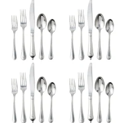 Juliska Flatware|Berry & Thread 20-Piece Place Setting in Bright Satin