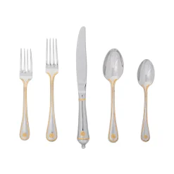 Juliska Flatware|Berry & Thread Polished with Gold Accents Flatware