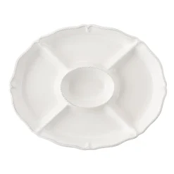 Juliska Dinnerware|Berry & Thread Whitewash Crudité Platter