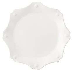 Juliska Dinnerware|Berry & Thread Whitewash Scallop Dessert/Salad Plate