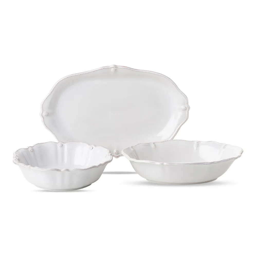 Juliska Dinnerware|Berry & Thread Whitewash Serving Bundle