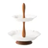Juliska Dinnerware|Berry & Thread Whitewash Tiered Serving Stand