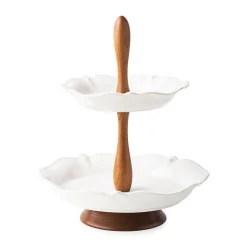 Juliska Dinnerware|Berry & Thread Whitewash Tiered Serving Stand