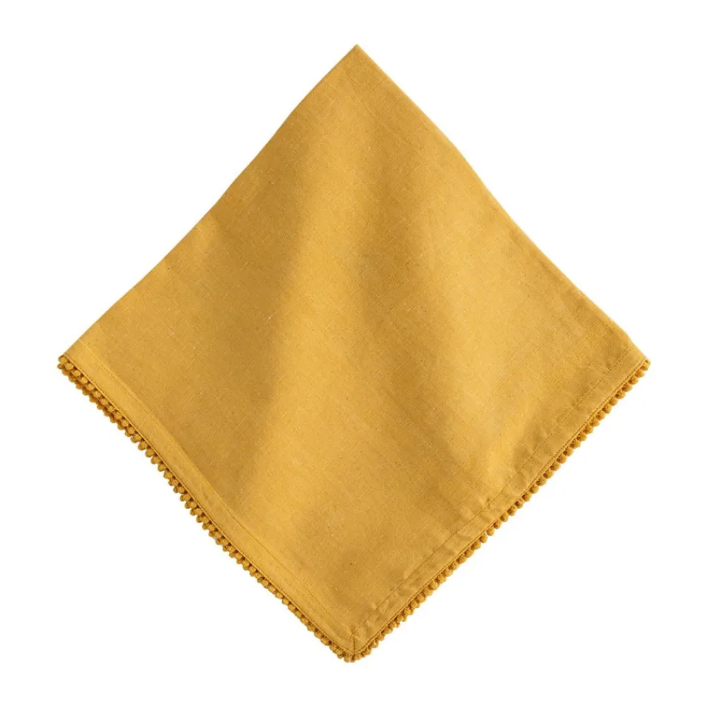 Juliska Place Settings & Linens|Berry Trim Napkin in Saffron