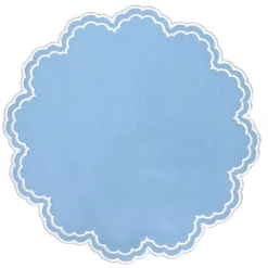 Flying Sheep Country Place Settings & Linens|Bettina Napkin in Blue, Set of 4