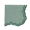 Flying Sheep Country Place Settings & Linens|Bettina Napkin in Dark Green Gingham, Set of 4