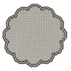 Flying Sheep Country Place Settings & Linens|Bettina Placemat in Cocoa Gingham, Set of 4