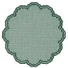 Flying Sheep Country Place Settings & Linens|Bettina Placemat in Dark Green Gingham, Set of 4