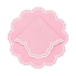 Flying Sheep Country Place Settings & Linens|Bettina Placemat in Pink, Set of 4