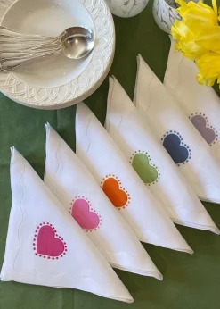 Elizabeth Lake Place Settings & Linens|Big Love Dinner Napkins Rainbow, Set of 6 - Special Edition