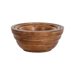 Juliska Dinnerware|Bilbao Wood Nesting Bowls