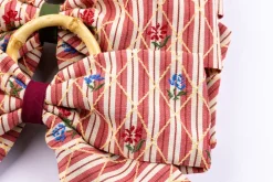 Maria Louise Cottage Place Settings & Linens|Bistro Charm Napkin Rings in Red, Set of 4