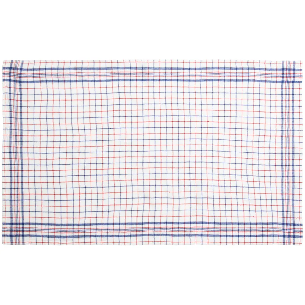 Caravan Place Settings & Linens|Bistro Tea Towel in Blue & Red, Set of 2