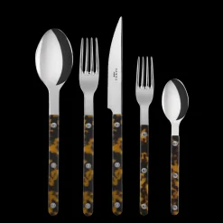 Sabre Flatware|Bistrot Place Setting in Tortoise, Set of 5