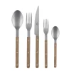 Sabre Flatware|Bistrot Place Setting in Teak, Set of 5