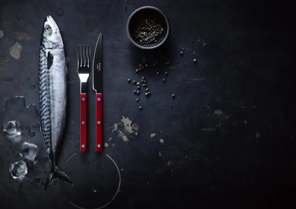 Sabre Flatware|Bistrot Place Setting in Teak, Set of 5