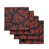 Chefanie Place Settings & Linens|Black Coral Napkins, Set of 4
