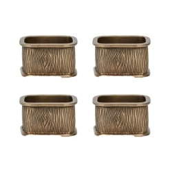Juliska Place Settings & Linens|Blenheim Oak Napkin Ring in Brass