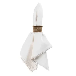 Juliska Place Settings & Linens|Blenheim Oak Napkin Ring in Brass