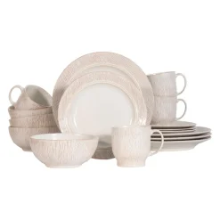 Juliska Place Settings & Linens|Blenheim Oak Place Setting in Whitewash, Set of 16