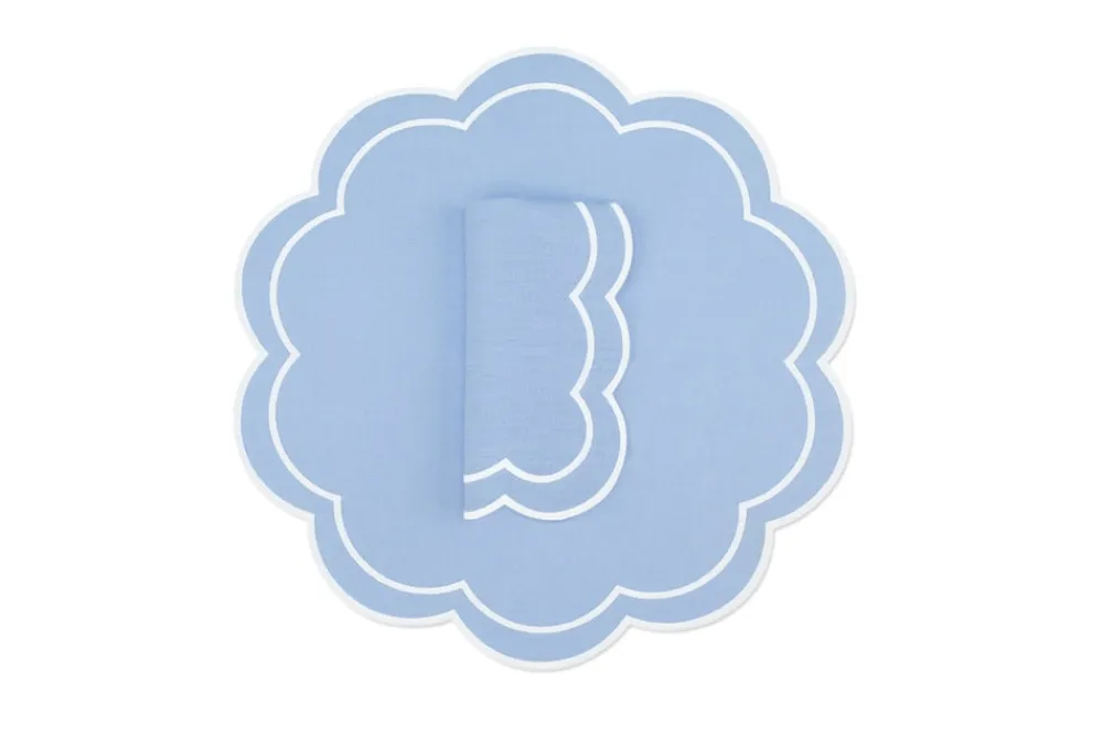 TriChi Design Place Settings & Linens|Bloom Linen Napkin and Placemat, Set of 4