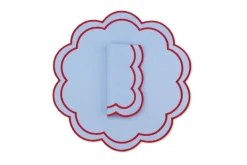 TriChi Design Place Settings & Linens|Bloom Linen Napkin and Placemat, Set of 4