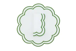 TriChi Design Place Settings & Linens|Bloom Linen Napkin and Placemat, Set of 4