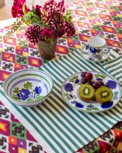 Cabana Dinnerware|Blossom Bowl in Blue