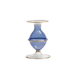 Kim Seybert Candles|Blossom Candle Holder in Blue