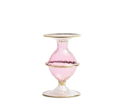 Kim Seybert Candles|Blossom Candle Holder in Pink