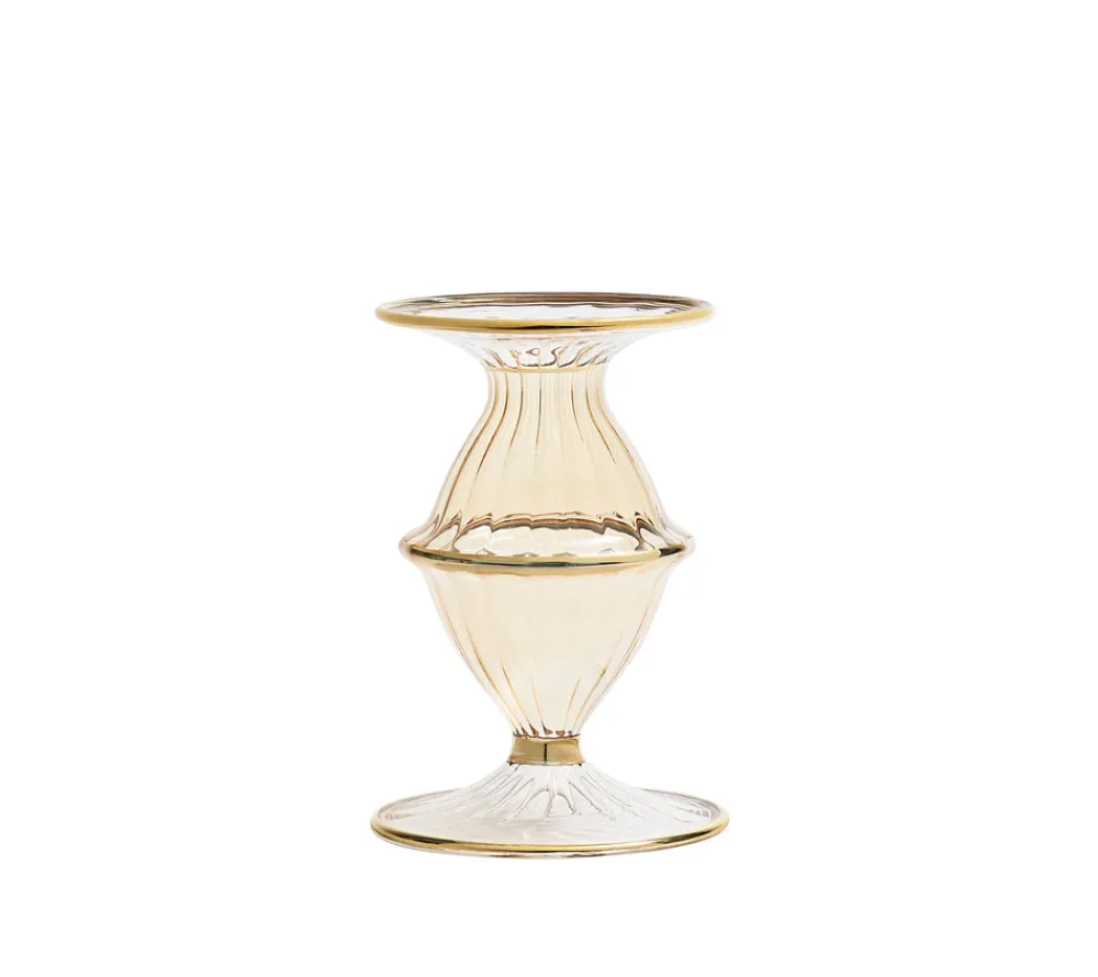 Kim Seybert Candles|Blossom Candle Holder in Champagne