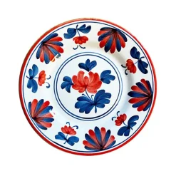 Cabana Dinnerware|Blossom Dessert Plate Red
