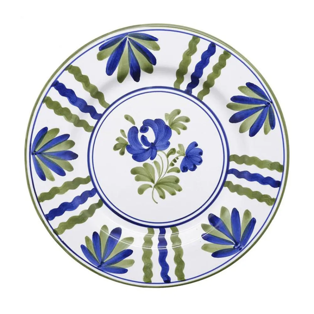 Cabana Dinnerware|Blossom Dinner Plate Blue