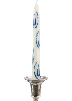MJ Tablescapes Candles|Blue and White Tulip Taper Candles Set of Two