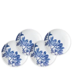Caskata Dinnerware|Blue Arbor Canapé Plates Boxed, Set of 4