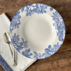 Caskata Dinnerware|Blue Arbor Soup Bowl