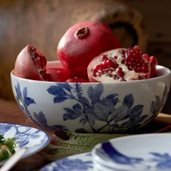 Caskata Dinnerware|Blue Arbor Vegetable Serving Bowl