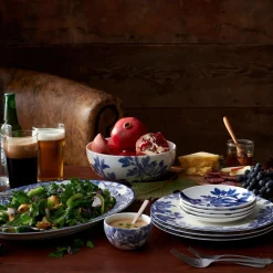 Caskata Dinnerware|Blue Arbor Vegetable Serving Bowl
