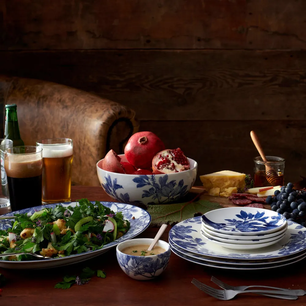 Caskata Dinnerware|Blue Arbor Vegetable Serving Bowl