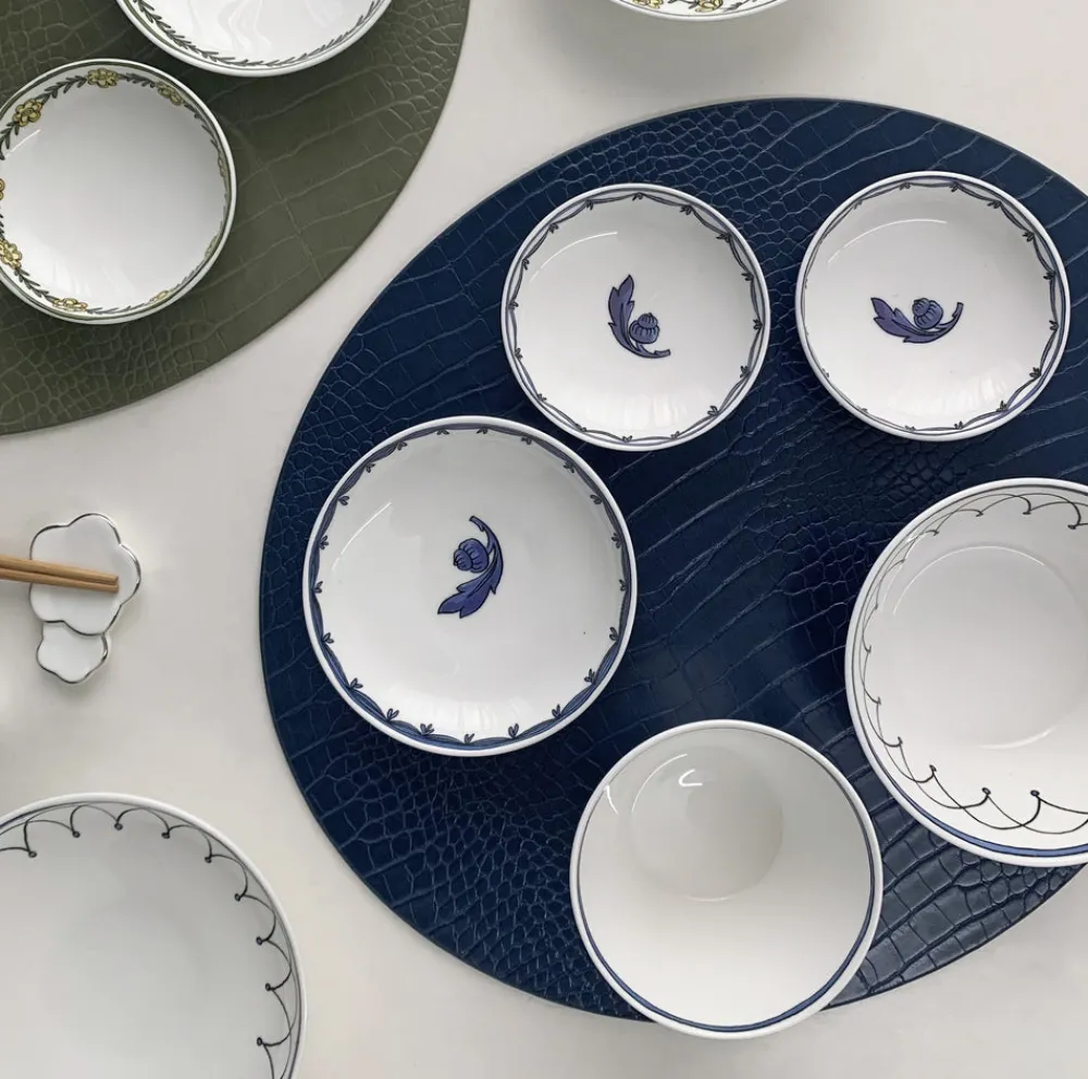Twig NY Dinnerware|Blue Bird Set of 3, Canapé Dishes