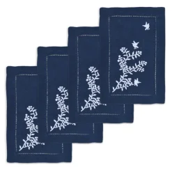 Chefanie Place Settings & Linens|Blue Chinoiserie Cocktail Napkins, Set of 4