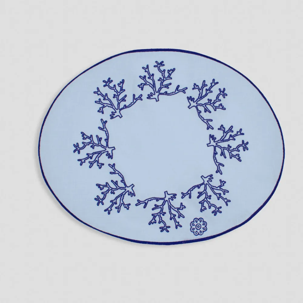 Cibelle Place Settings & Linens|Blue Corallo Breakfast Placemat