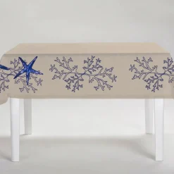 Cibelle Place Settings & Linens|Blue Corallo Tablecloth