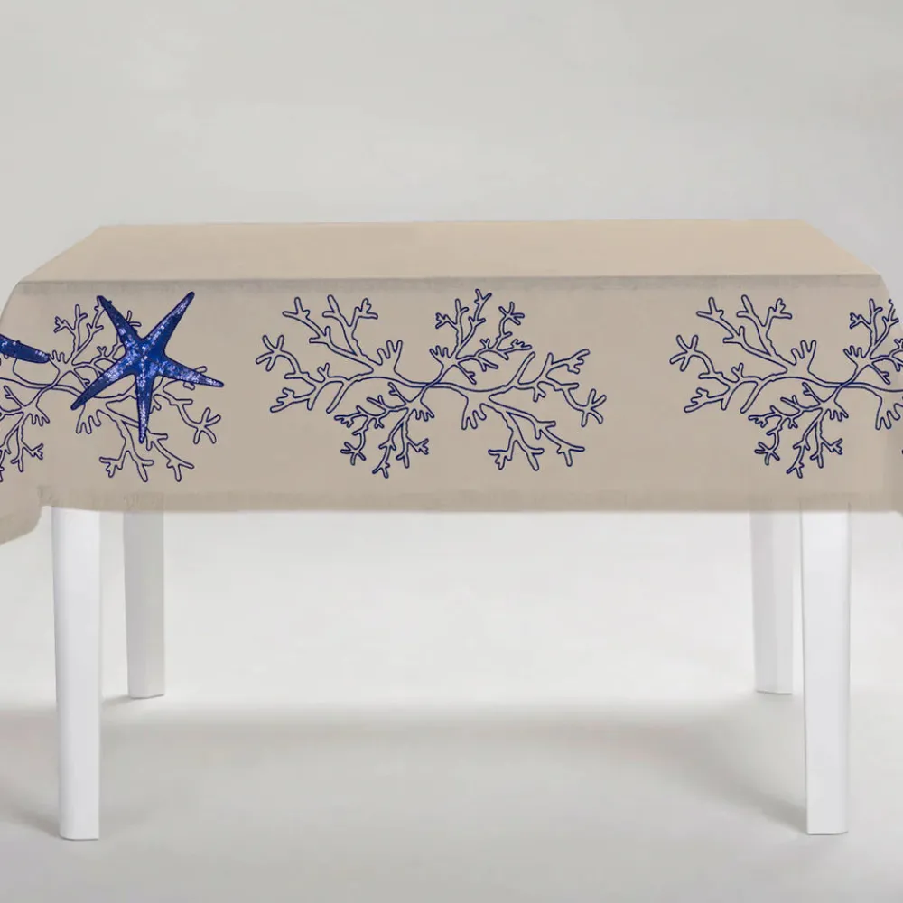 Cibelle Place Settings & Linens|Blue Corallo Tablecloth